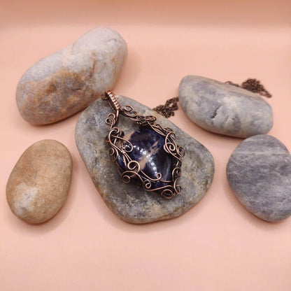 Ira - Sodalite Necklace By Sanguine Aura Handcrafted Jewellery