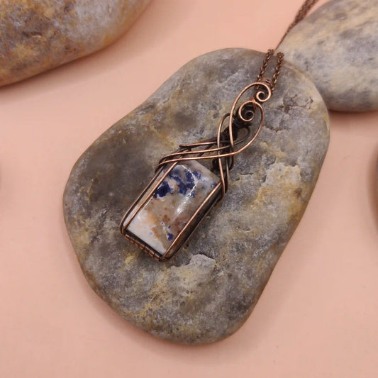 Ishana - Sodalite Necklace 001 SA2 By Sanguine Aura Handcrafted Jewellery