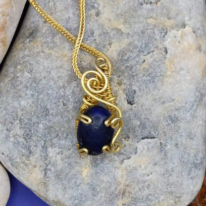 Jiyu – Lapis Lazuli Necklace -002 SA1 By Sanguine Aura Handcrafted Jewellery