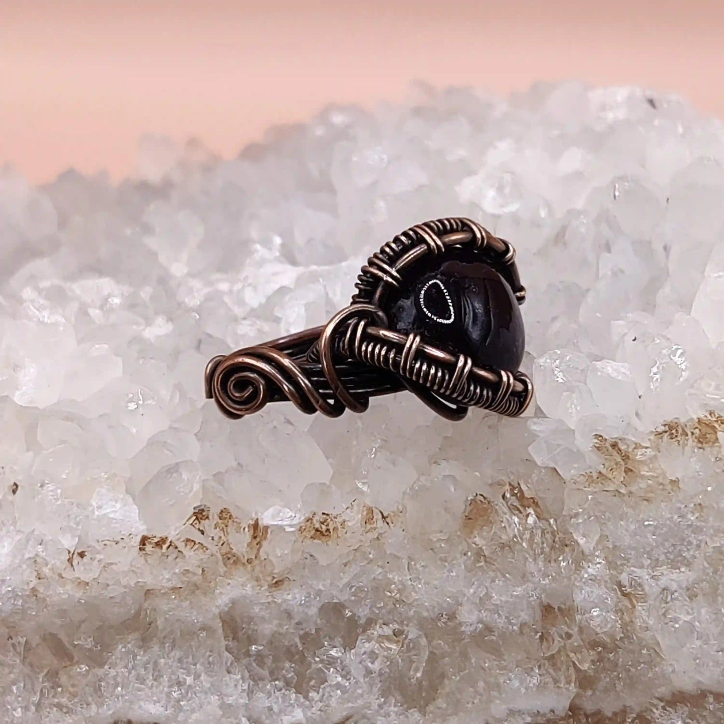 Kanta - Amethyst Ring By Sanguine Aura Handcrafted Jewellery