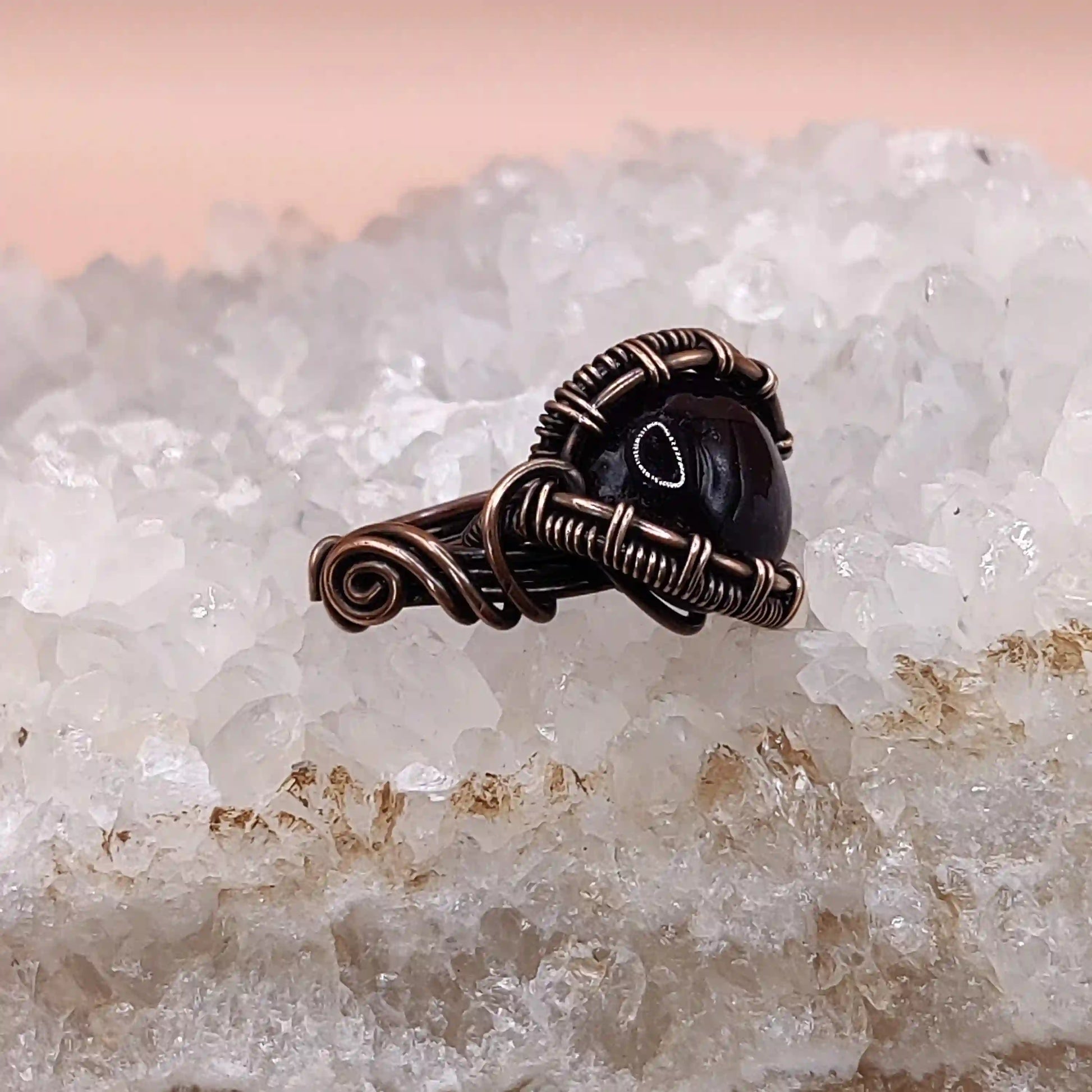 Kanta - Amethyst Ring By Sanguine Aura Handcrafted Jewellery