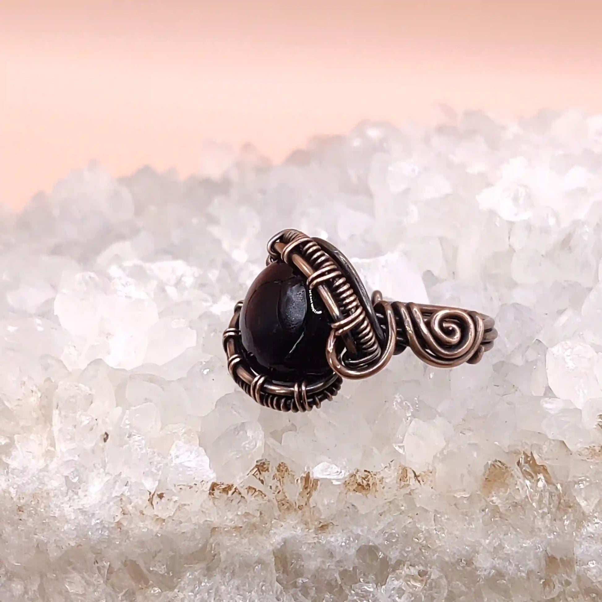 Kanta - Amethyst Ring SA1 By Sanguine Aura Handcrafted Jewellery