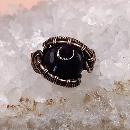 Kanta - Amethyst Ring SA2 By Sanguine Aura Handcrafted Jewellery