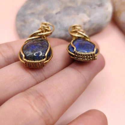 Laasya_Lapis_Lazuli_Earrings_001_SA2 By Sanguine Aura Handcrafted Jewellery