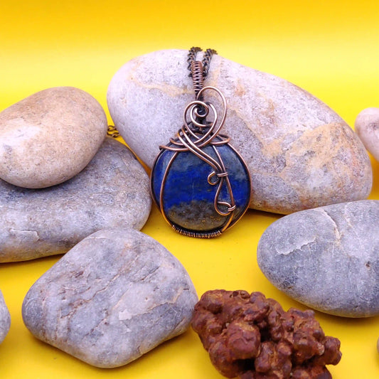 Lusha – Lapis Lazuli Necklace-004 By Sanguine Aura Handcrafted Jewellery