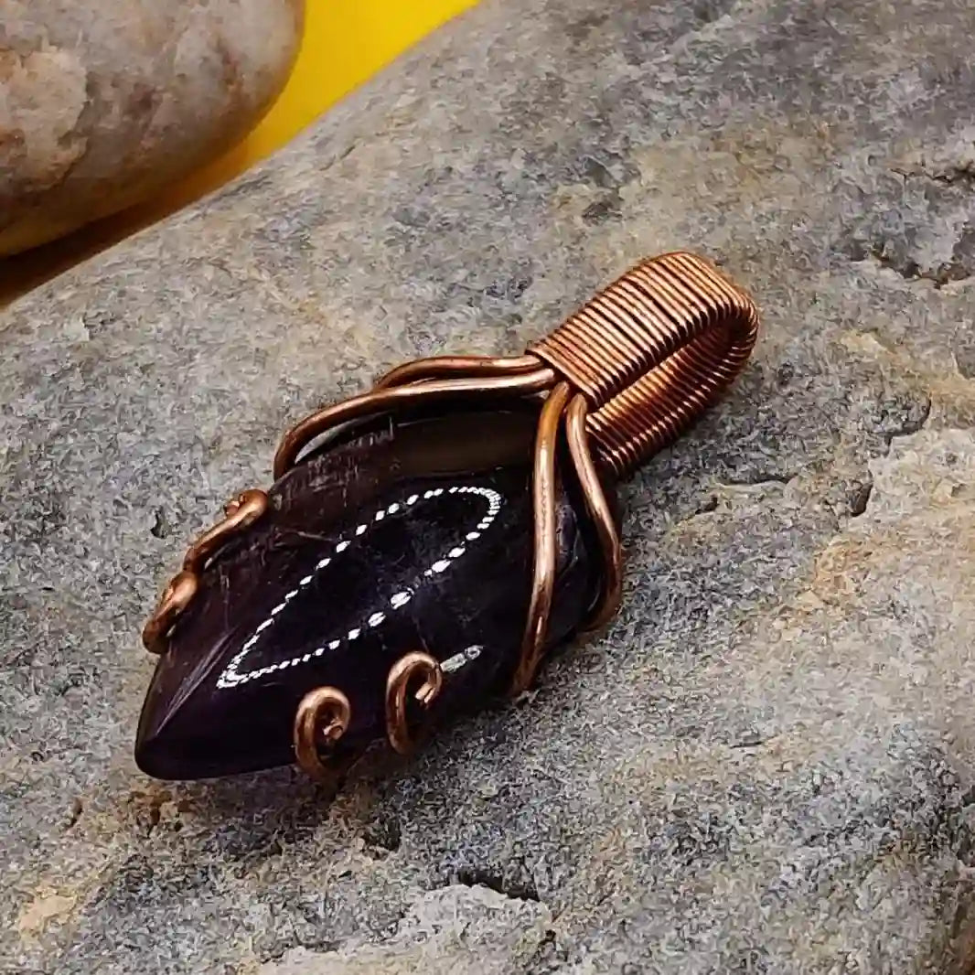 Mahika- Amethyst Necklace SA1 By Sanguine Aura Handcrafted Jewellery