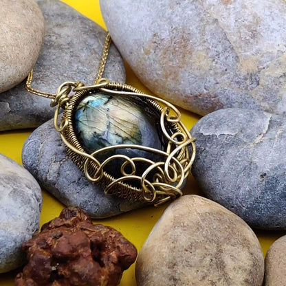 Manovriti-_Labradorite_Necklace-004_SA1 By Sanguine Aura Handcrafted Jewellery