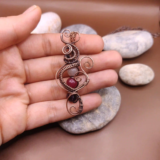 Medha - Multi-Quartz Necklace By Sanguine Aura Handcrafted Jewellery