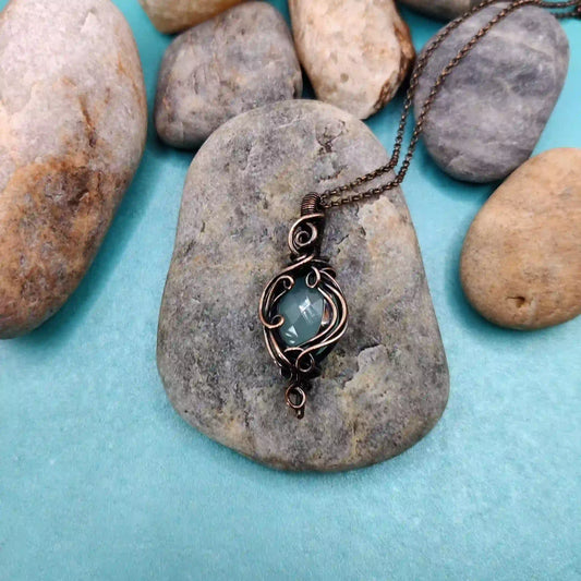 Paloma – Chalcedony Necklace – 002 SA1 By Sanguine Aura Handcrafted Jewellery
