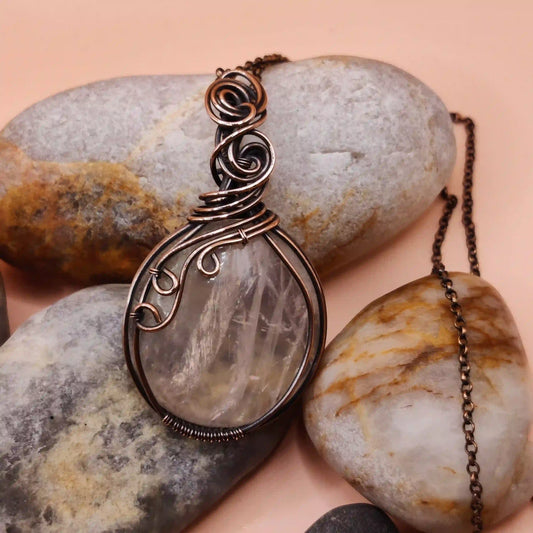 Prisha_Rose_Quartz_Necklaces-002 By Sanguine Aura Handcrafted Jewellery
