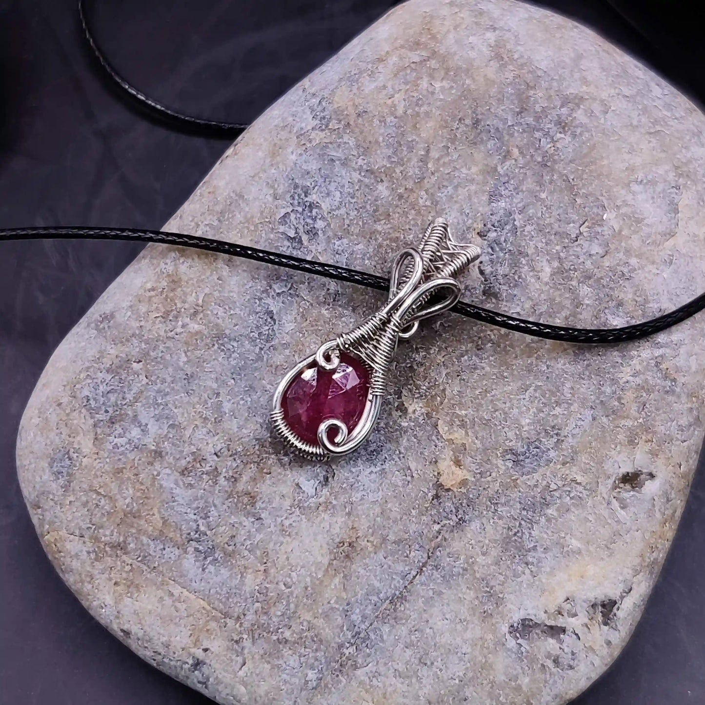 Rajas - Ruby Necklace SA2 By Sanguine Aura Handcrafted Jewellery