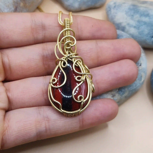 Runi - Jasper Necklace 008 SA4 By Sanguine Aura Handcrafted Jewellery