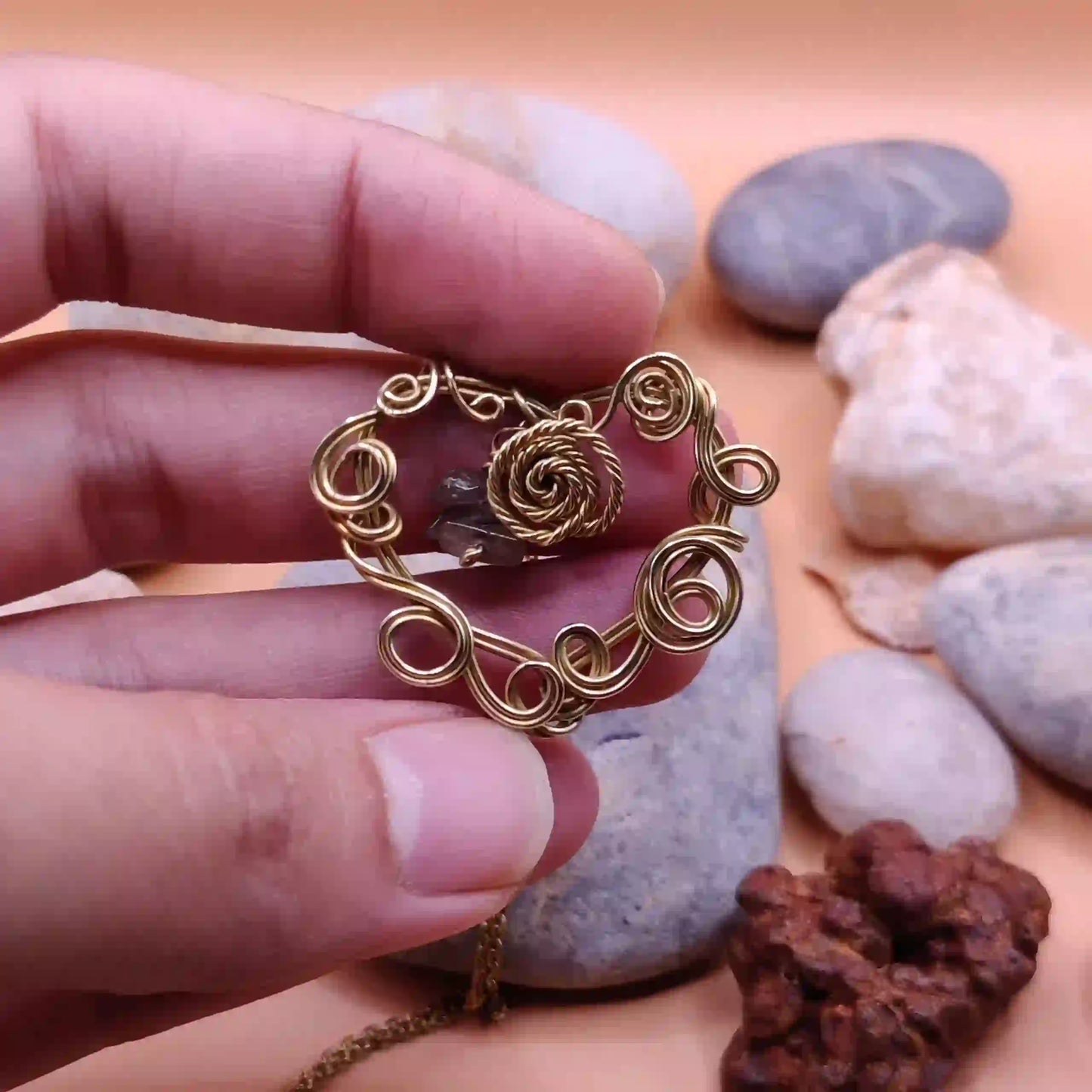 Sai Labradorite Necklace 001 SA1 By Sanguine Aura Handcrafted Jewellery
