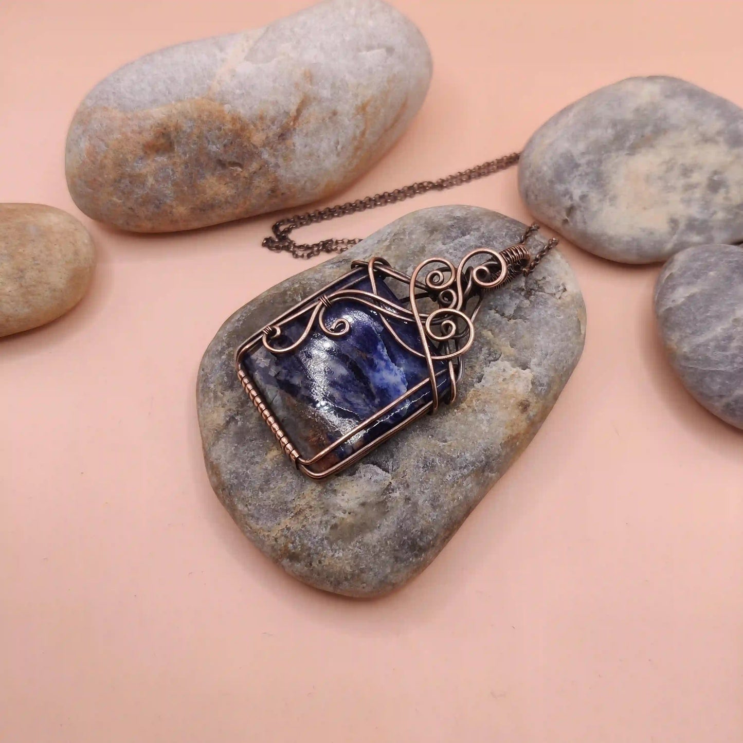 Siara - Sodalite Necklace By Sanguine Aura Handcrafted Jewellery