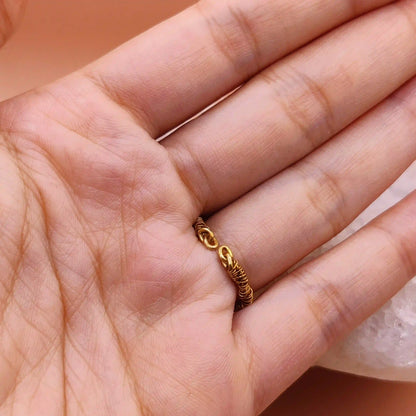 Siya - Brass Ring SA1 By Sanguine Aura Handcrafted Jewellery