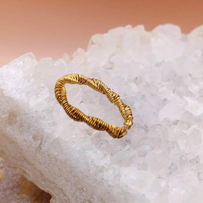 Siya - Brass Ring SA3 By Sanguine Aura Handcrafted Jewellery