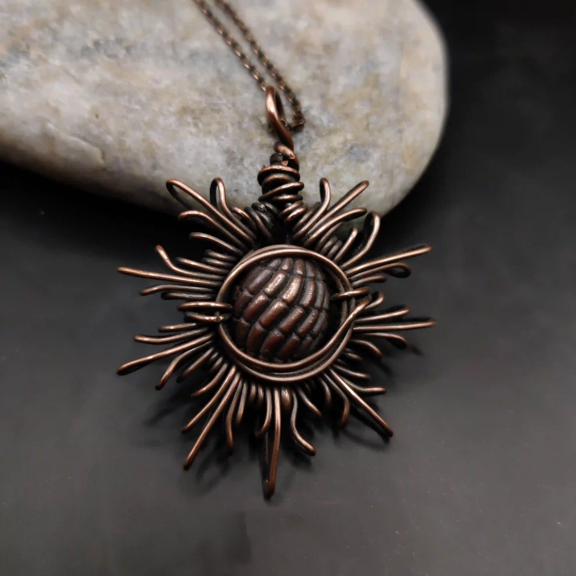 Urja - Pure Copper Necklace SA1 By Sanguine Aura Handcrafted Jewellery