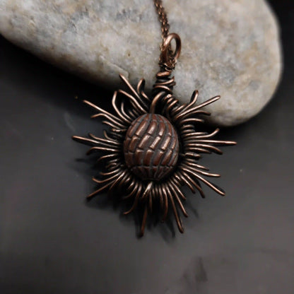 Urja - Pure Copper Necklace SA2 By Sanguine Aura Handcrafted Jewellery