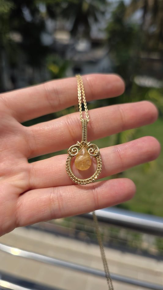 Beena - Citrine Necklace